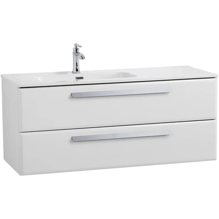 Тумба под раковину Cezares ECO-CER-N-1200-2C-SO-BL-L Bianco Lucido без ручек