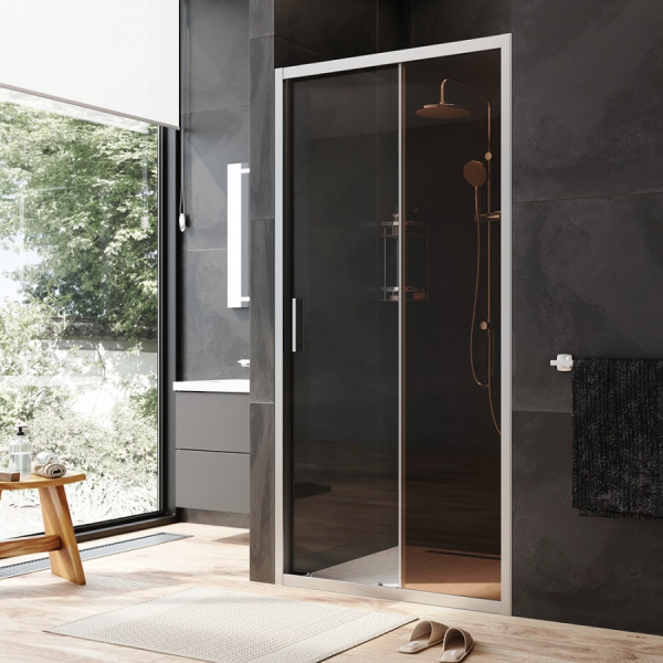 Душевая дверь (100х195) Am.Pm Gem Solo W90G-100-1-195MBr