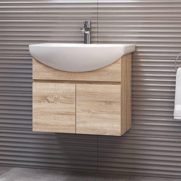 Тумба под раковину подвесная VIGO Wing 60 tp.WIN.BAL.60.2D дуб сонома