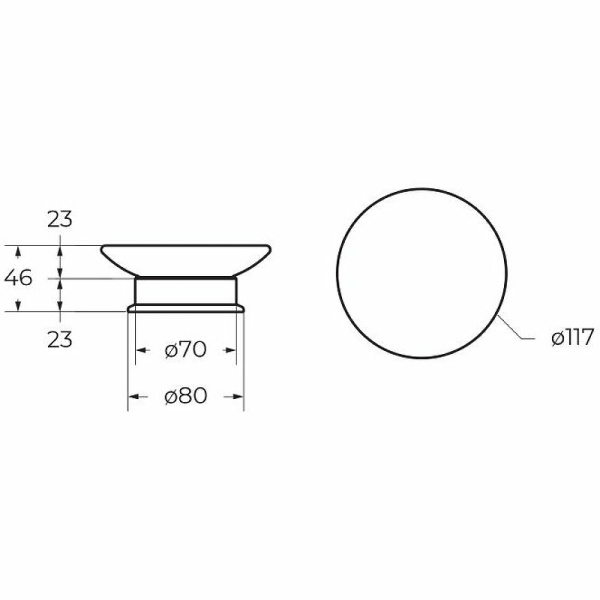Мыльница Cezares Aphrodite APHRODITE-SODP-02