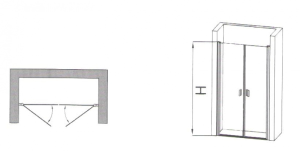 Душевая дверь в нишу RGW LE-05 06120509-11