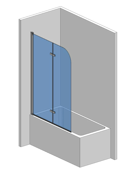 Шторка на ванну AQUAme AQM2852B