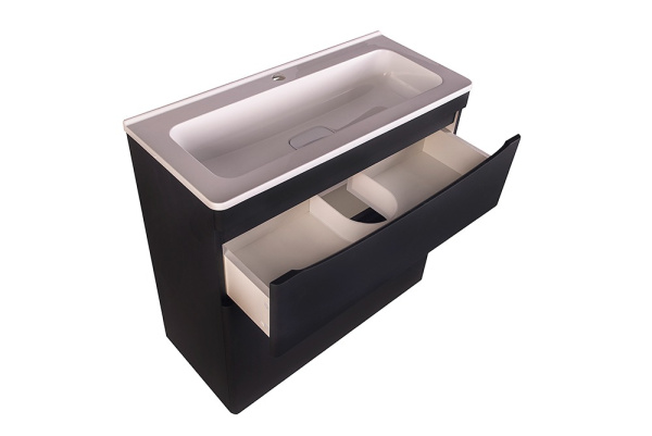 Тумба под раковину напольная Style Line Бергамо СС-00002313 черный