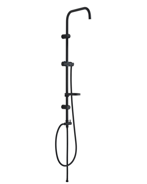 Душевая штанга для душевой системы без смесителя и леек OneLife OL-BAR1b  черный