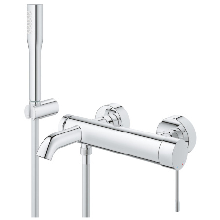Смеситель для ванны с душевым набором Grohe Essence 25249 001 (25249001) хром