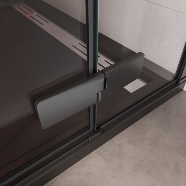 Душевая дверь (90х195) CEZARES LINER LINER-B-12-90-C-NERO-L