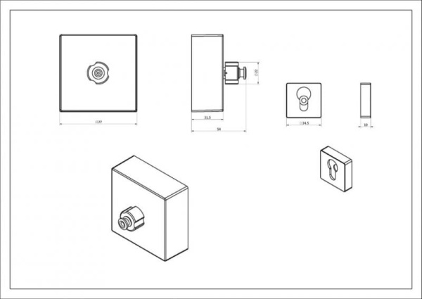 Настенное устройство для сушки белья Black & White Accessories SN-0295