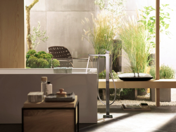 Смеситель для ванны напольный Hansgrohe Metropol 74532000