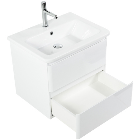 База под раковину BelBagno 60 ALBANO-CER-600-2C-SO-BL подвесная Bianco Lucido