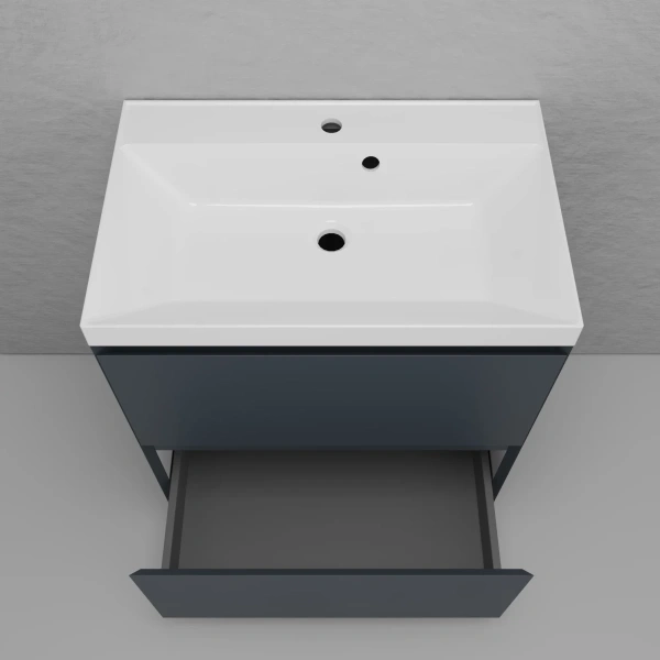 Тумба напольная без раковины 70 см Style Line Манхэттен ЛС-00002375 графит матовый