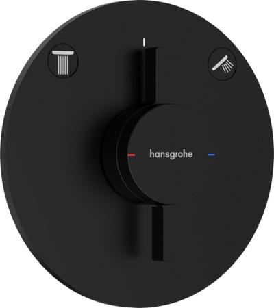 Смеситель для душа Hansgrohe DuoTurn S 75418670 матовый черный