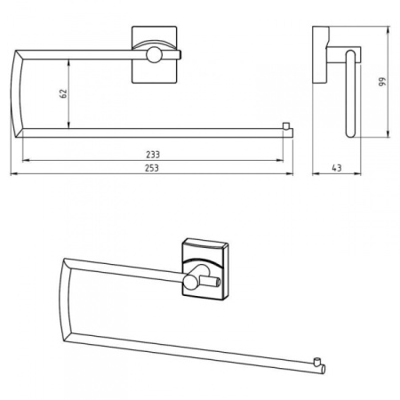 Держатель бумажных полотенец Novaservis Metalia 12 0251.0