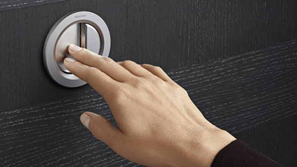 Пневмоклавиша смыва Geberit дистанционная тип 10, установка в мебель, 116.057.SN.1