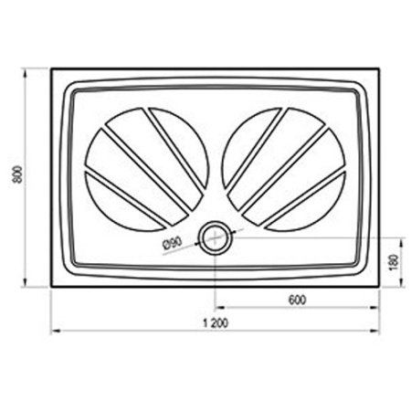 Душевой поддон Ravak Gigant Pro 120x80 белый XA03G401010