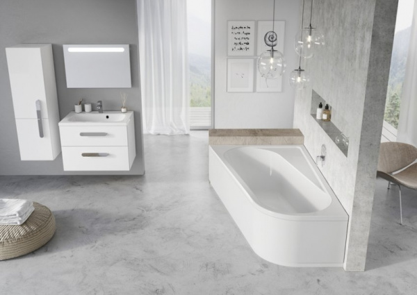 Ванна акриловая Ravak CHROME (160х105) L белая CA51000000