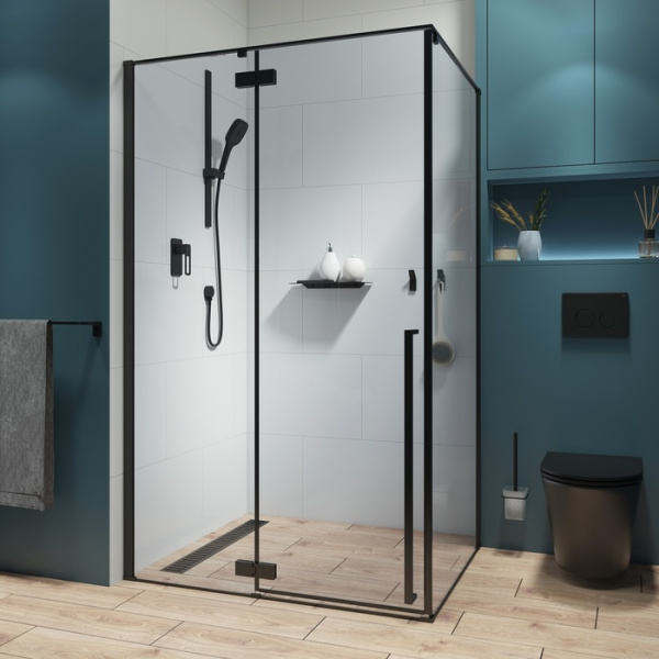 Душевое ограждение IDDIS Slide 120x90x195, черный ал. проф.(LI6BS2i23)