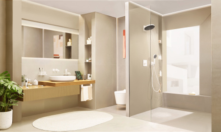 Смеситель для раковины встраиваемый Hansgrohe Tecturis S 73350700 белый матовый