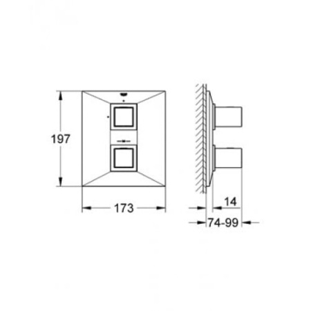 Термостат для душа Grohe Allure Brilliant 19791 000 (19791000)