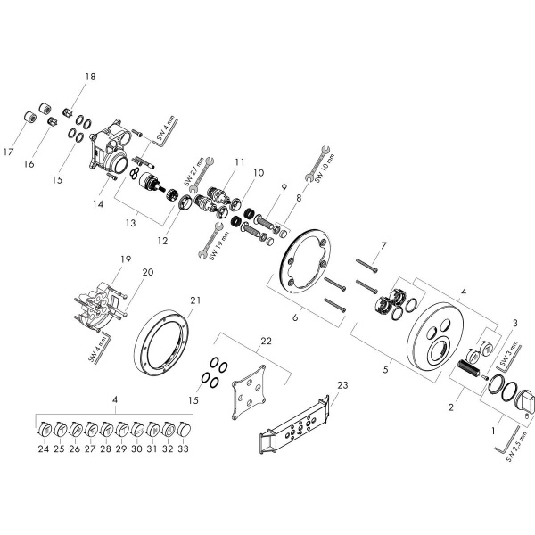 Термостат для ванны Hansgrohe ShowerSelect 15748000
