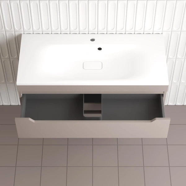 Тумба подвесная без раковины 100 см Style Line Остин ЛС-00002410 тауп матовый