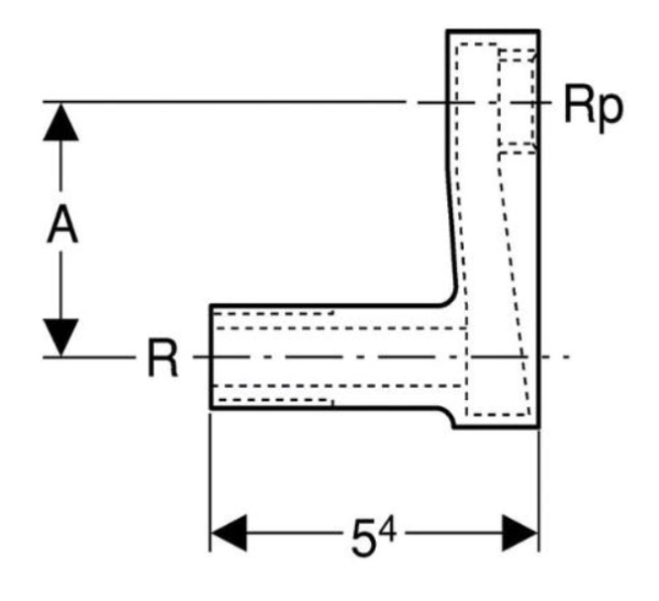 Ниппель эксцентричный Geberit 215.293.21.1