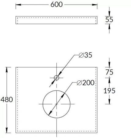 Столешница под раковину 60 Kerama Marazzi Canaletto Риальто CN60.DD506920R бежевый