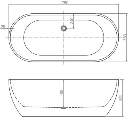 Ванна акриловая NT BATHROOM  Isola di Garda NT06