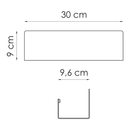 Полка металлическая WasserKraft K-7215