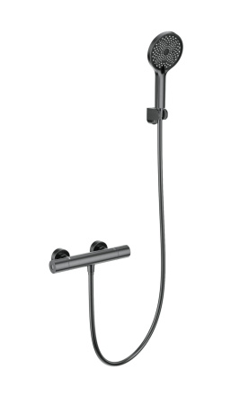 Смеситель для душа с термостатом WONZON & WOGHAND INN1, темный графит WW-B3013-A-BGG