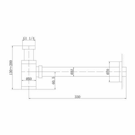 Сифон для раковины ABBER AF0030SP сатин