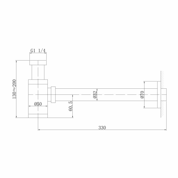 Сифон для раковины ABBER AF0030SP сатин