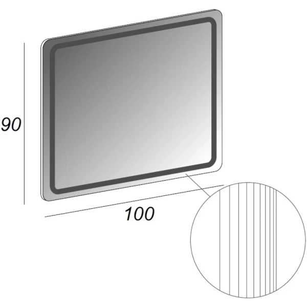 Зеркало (100х90) Cezares 54352