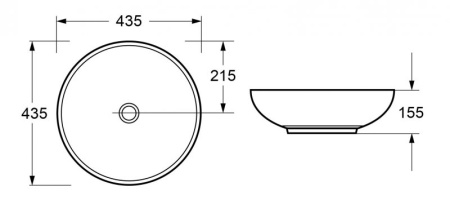 Керамическая раковина Cezares CZR-NEW-43-LVB