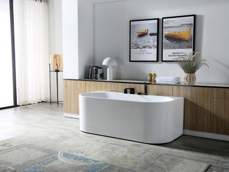 Акриловая ванна (170х78) ABBER AB9310 без гидромассажа, белый