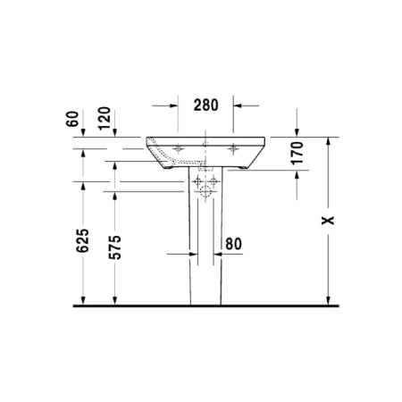 Раковина подвесная (60х44) Duravit DuraStyle 2319600000