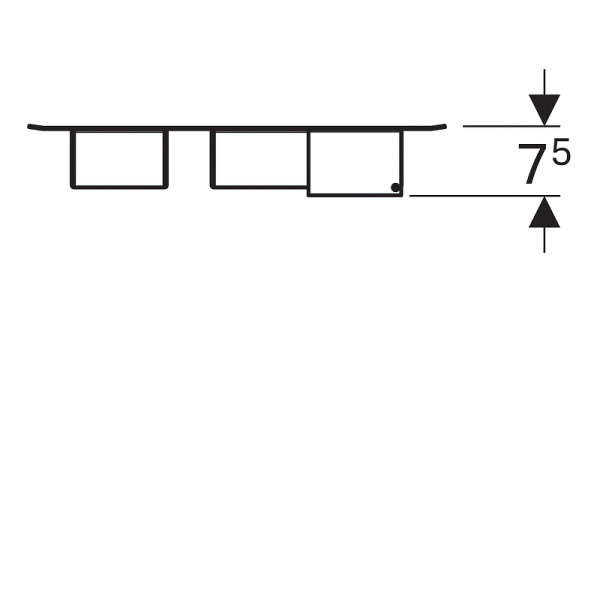 Магнитная доска Geberit Acanto 500.649.01.2
