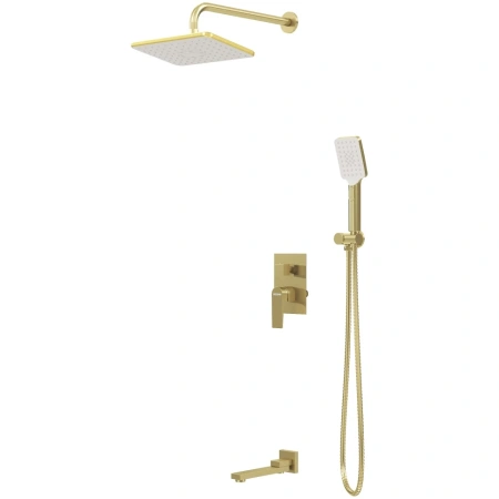 Душевая система скрытого монтажа Grossman Classic 501.K35.04.320 золото сатин