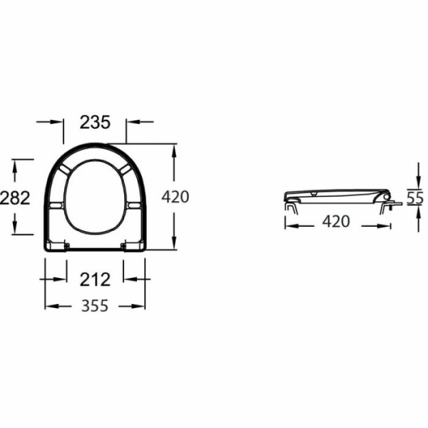 Крышка-сидение Jacob Delafon Panache soft close E70008-00 Крышка-сидение Jacob Delafon Panache soft close E70008-00