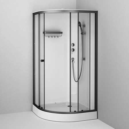 Душевая кабина (100х100) Am.Pm X-Joy W94C-401-100BT черный матовый