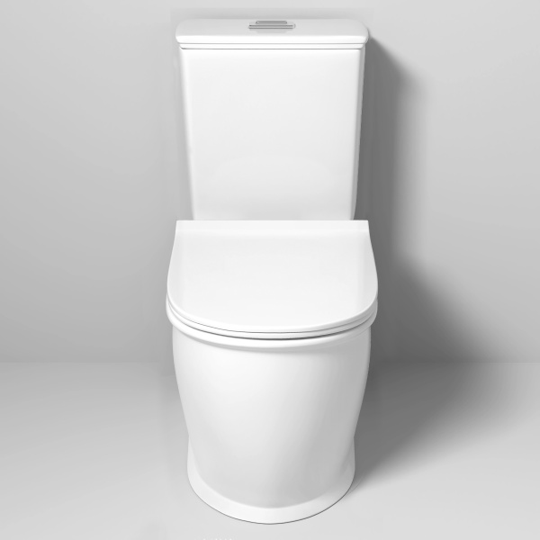 Унитаз напольный безободковый Grossman Retro GR-4492S с сиденьем микролифт