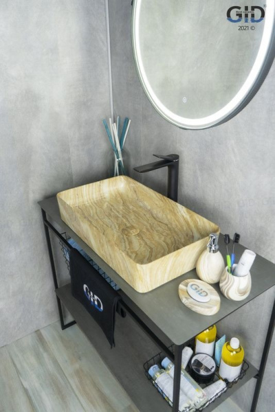 Раковина накладная (60х34) Gid Mnc595