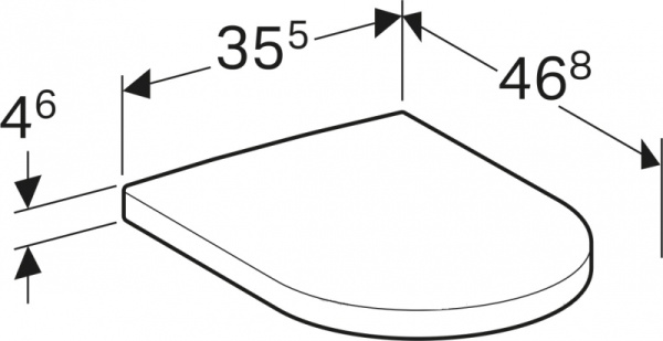 Крышка для унитаза Geberit iCon Slim 500.670.01.1
