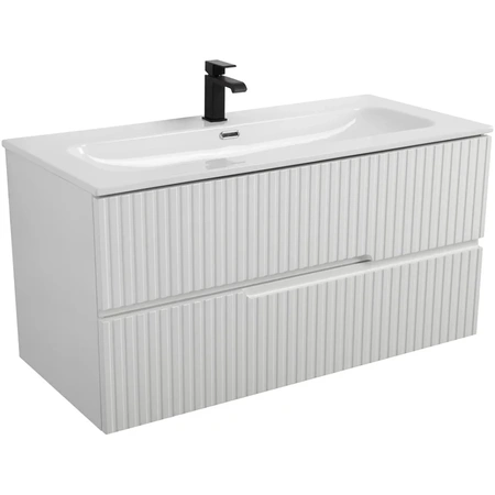 Тумба под раковину Cezares DUET-N-1000-2C-SO-BL Bianco Lucido