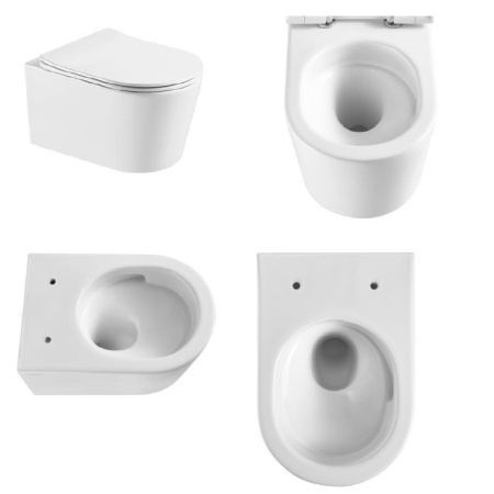 Подвесной безободковый унитаз Aquatek Европа AQ1900T-00 микролифт