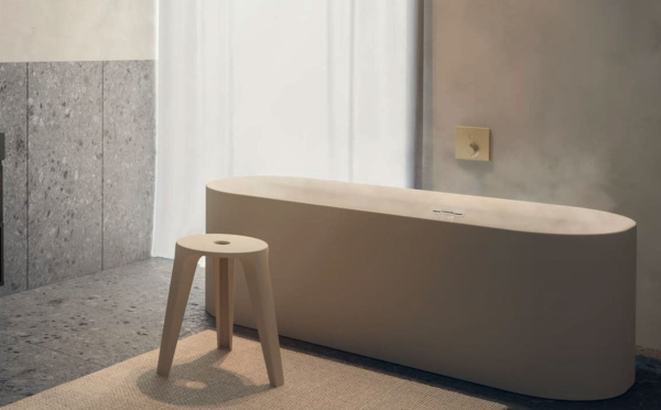 Акриловая ванна Riho Devotion Free Velvet Sparkle System (180x71) (белый матовый) BD26105S1WI1144