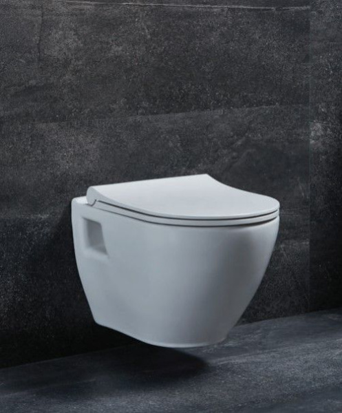 Подвесной безободковый унитаз с функцией биде с сиденьем микролифт beWash  Vettern 82323601