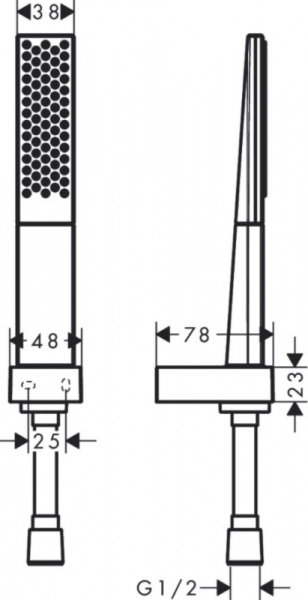 Душевой набор Hansgrohe Rainfinity 100 1jet 26856000 Душевой набор Hansgrohe Rainfinity 100 1jet 26856000