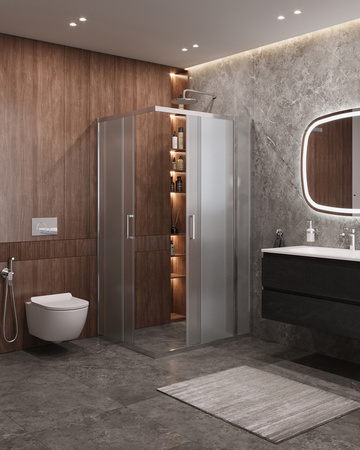 Душевой уголок (110х90) CEZARES MOLVENO MOLVENO-AH-21-90+20-P-Cr