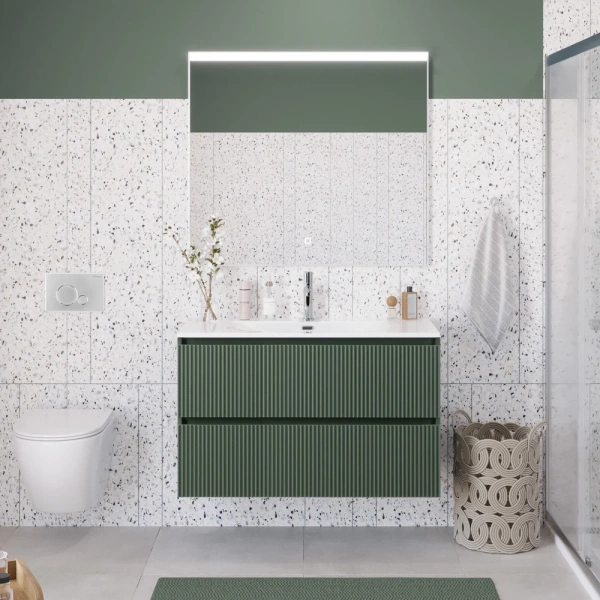 Тумба под раковину 100 BelBagno Uno UNO-MINI-1000-2C-SO-VO еловый матовый, без раковины