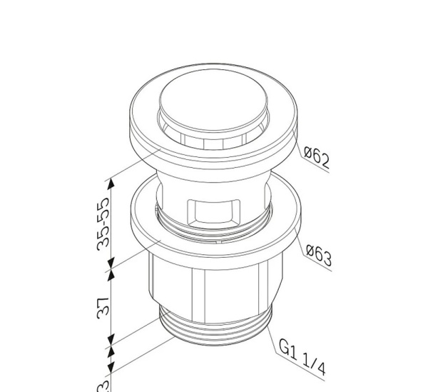 Донный клапан AM.PM F0700P00